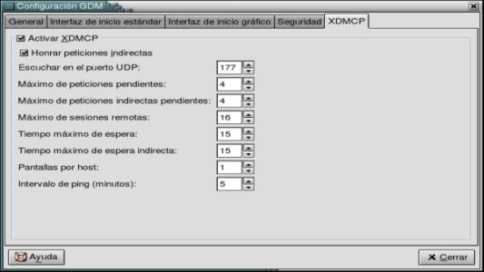 Activar XDMCP